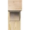 Ekena Millwork Thorton Block Rough Sawn Bracket w/ Offset Brace, Douglas Fir, 8"W x 18"D x 18"H BKT0806X18X18THR05RDF - alternate 3
